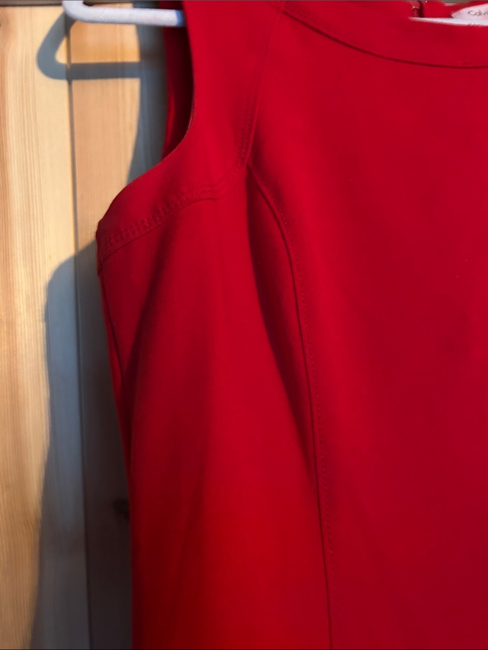 Calvin Klein Red Ruffle Dress - Picture 3 of 7